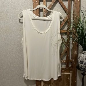 Lush 1X Super Soft Tank-top, Cream color, like New, 95% Rayon and 5% Elastane
